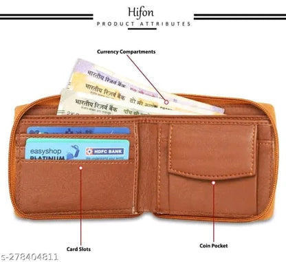 FashionableLatest Men Wallets,wallet for men/men's wallets Hifon/Bifold Compact /Coin pocket/Multi-card/Top Selling/Trendy Men's Wallet, Simple Purse, Gents Wallet, Gents Purse for Men,under 200, round zip.