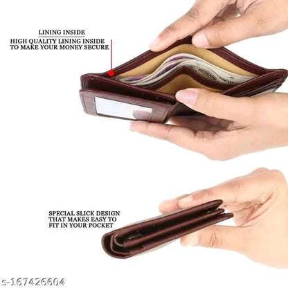 Men Casual Artificial Leather Wallet wallet for men/men's wallets /Bifold Compact /ID window./Coin pocket/Multi-card/Top Selling