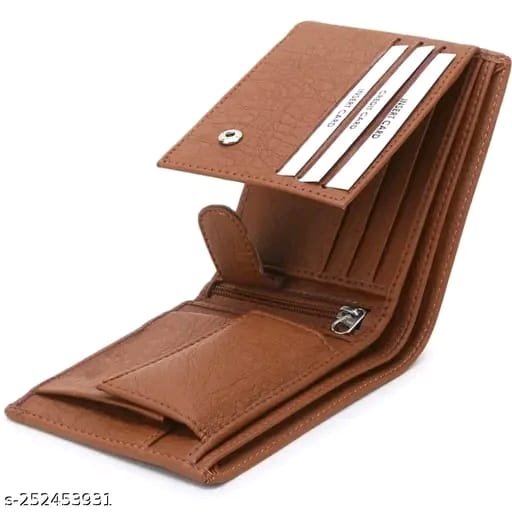 Trendy Men's Wallet, Simple Purse, Gents Wallet, Gents Purse for Men Colour Brown