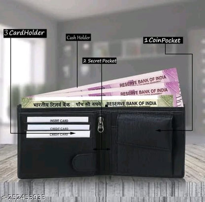 Trendy Men's Wallet, Simple Purse, Gents Wallet, Gents Purse for Men Colour Brown