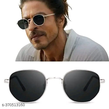Unisex Black Fiber & Plastic Rectangular , UV Protected Mc Stan Sunglasses (Pack of 2)