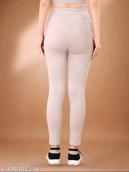 Women's Pack of 1 Black Solid Tights |Activewear|Yogawear|Gymwear|Sportswear|Active Bottomwear