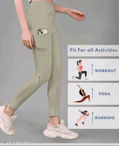 Women's Pack of 1 V Shape High Waist Belt D.Grey Solid Tights |Activewear|Yogawear|Gymwear|Sportswear|Active Bottomwear