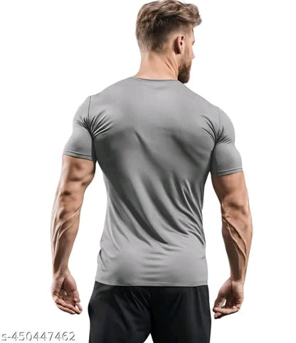 Men's 3Colours RGB Dri-Fit Polyester T-Shirt – Moisture-Wicking, Quick-Dry Activewear for Gym -FORCE