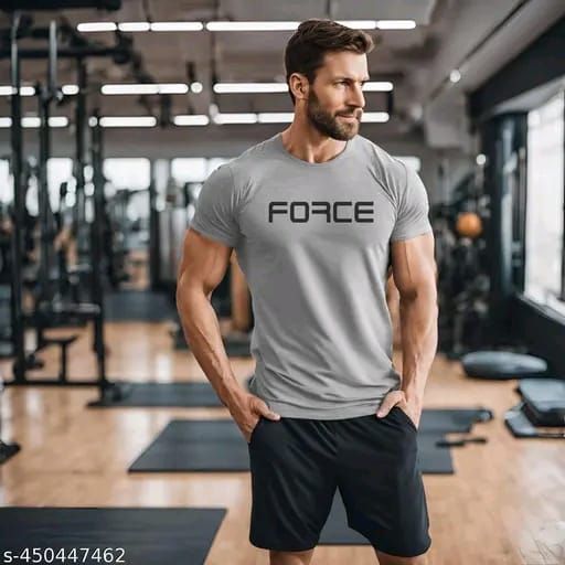 Men's 3Colours RGB Dri-Fit Polyester T-Shirt – Moisture-Wicking, Quick-Dry Activewear for Gym -FORCE