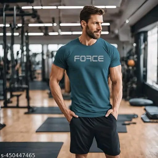 Men's 3Colours RGB Dri-Fit Polyester T-Shirt – Moisture-Wicking, Quick-Dry Activewear for Gym -FORCE