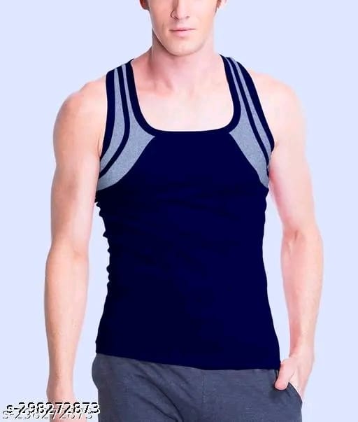MITOS Premium Cotton Solid Gym Vest for Men (Pack of 2)