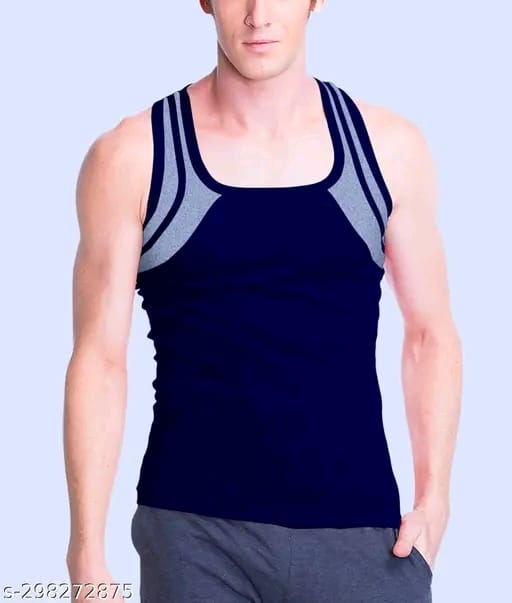 MITOS Premium Cotton Solid Gym Vest for Men (Pack of 2)