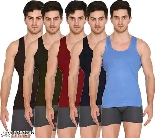 4PCS Men’s Cotton Vest Color Innerwear Combo Pack Of 4