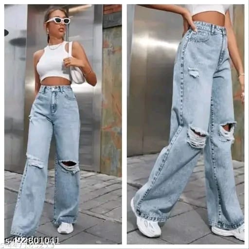 Modern Edge Knee-Slit Jeans
