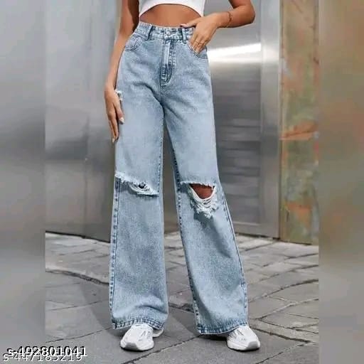Modern Edge Knee-Slit Jeans
