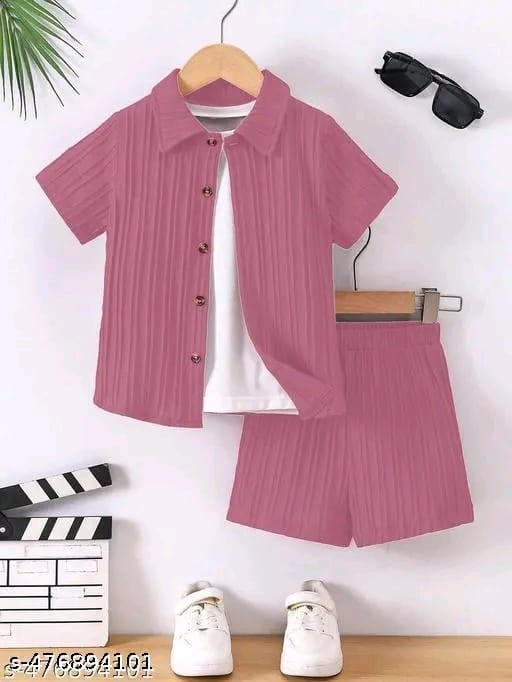 kids clothing for boy pink color (with out tshirts)