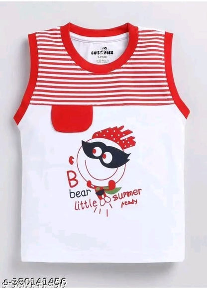 Typographic printrd cotton Shorts & T-Shirt Set for Boys