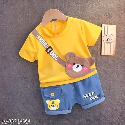 Summer Baby Boys Clothing Sets Cartoon Bear Cotton T-Shirt + Shorts for Baby Kids Tracksuits Infant Casual Outfit