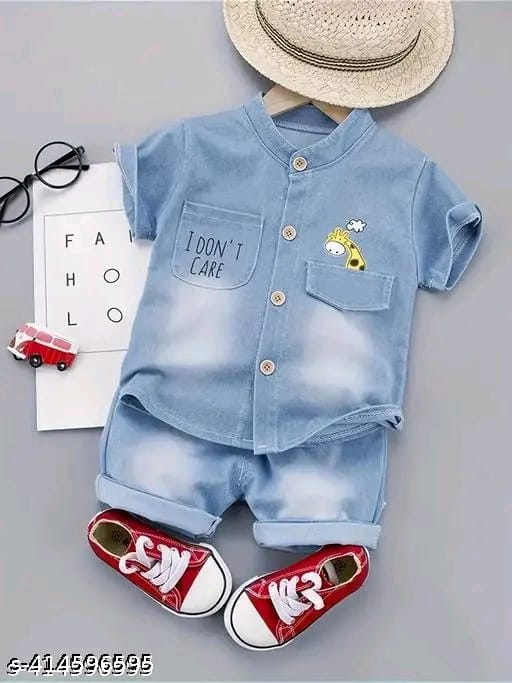 NEW SUMMER BABY BOYS/GIRLS DENIM CLOTHING SETS