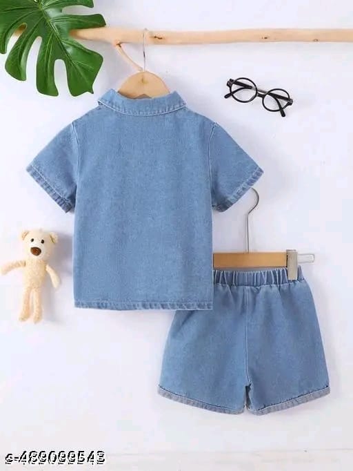 2ps new summer denim kids clothing sets for all season