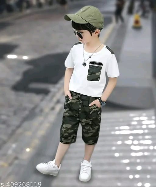 Kids summer Trendy 2025 New stylish Top+Bottom set - ladake kapade ka set