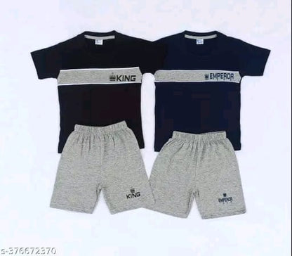 Stylish Boys Tshirt with shorts set Dress combo set