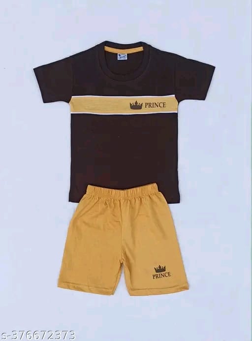 Stylish Boys Tshirt with shorts set Dress combo set