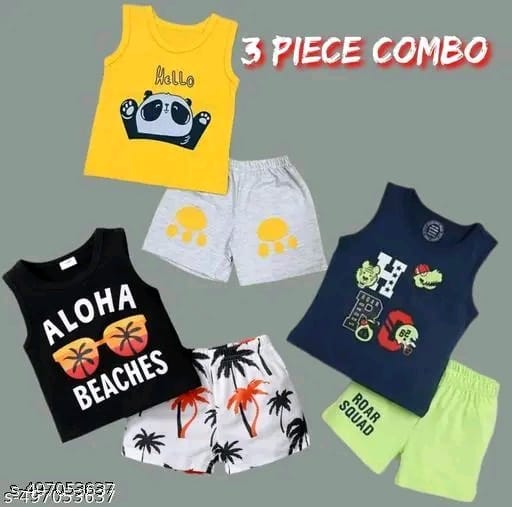 Boys/Girls Cutiepie Trendy Top & Bottom Sets(PACK OF 3)