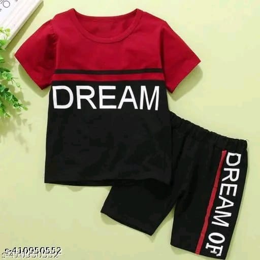 Boys Cotton Tshirt&Shorts Set (Pack of 1)