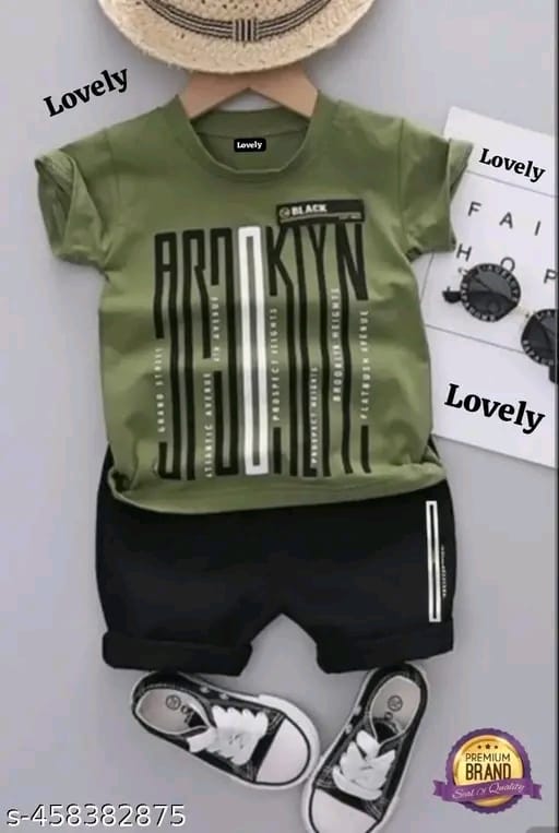 Kid royal t-shirt set for boys and girls