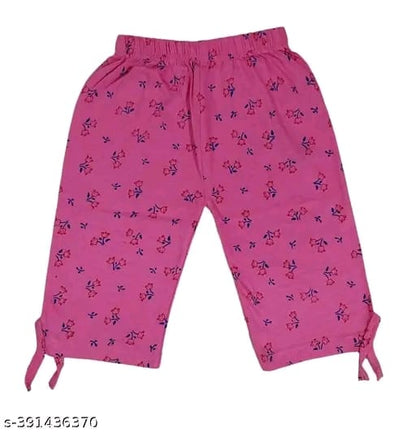 Capri For Girls Casual Printed Cotton (Multicolor Pack of 6).