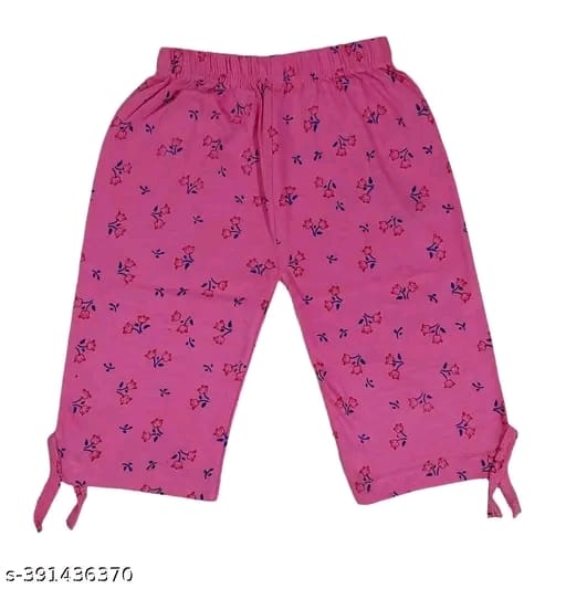 Capri For Girls Casual Printed Cotton (Multicolor Pack of 6).