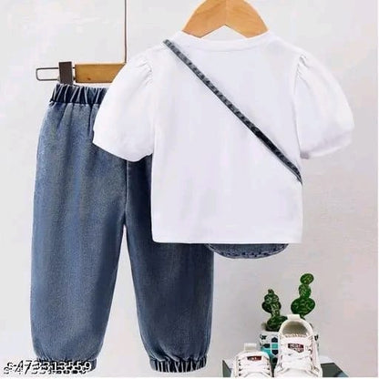 KIDS TSHIRT AND PANT SET(PACK OF 1)