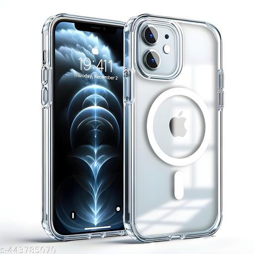 IPhone 11 Compatible with MagSafe | Camera Protection Bump | Hard Back Cover for iPhone 11 (PC & TPU, Crystal Clear Back, Transparent Sides) Ultra-Hybrid Shockproof Back Cover Case