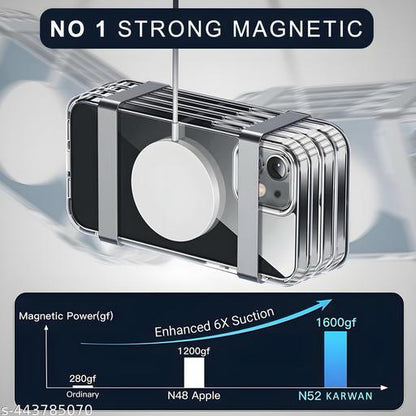 IPhone 11 Compatible with MagSafe | Camera Protection Bump | Hard Back Cover for iPhone 11 (PC & TPU, Crystal Clear Back, Transparent Sides) Ultra-Hybrid Shockproof Back Cover Case
