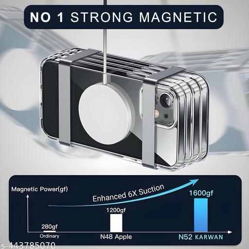 IPhone 11 Compatible with MagSafe | Camera Protection Bump | Hard Back Cover for iPhone 11 (PC & TPU, Crystal Clear Back, Transparent Sides) Ultra-Hybrid Shockproof Back Cover Case