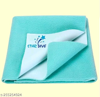 STAR DIVE Waterproof Drysheet, Baby bed Protector, Urine Sheet, Diaper free Sleeping Mat, Play Mat, Massage Mat, Menstrual flow Mat, washable, Reusable, Breathable, Skin Friendly, Heat Free, small size 100X70 cm (pack of 2)
