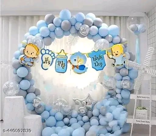 Half Birthday Decoration for Baby Boy - 6 Month Birthday celebration
