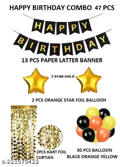 girl birthday decoration combo pack 35 pcs