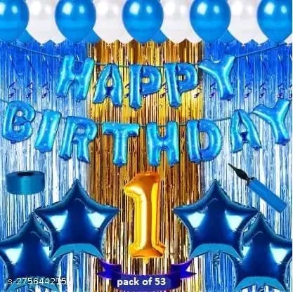 First/1st happy birthday combo/kit material for party decorations Letter Balloon