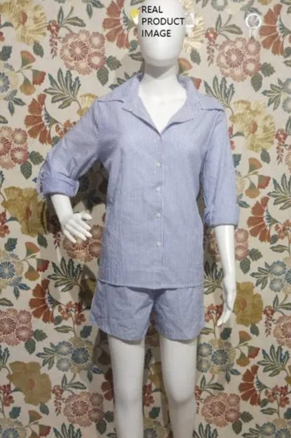 Comfy ChicBlue Stripes Co-Ord Set