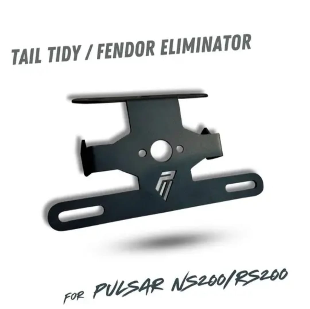 Premium Tail Tidy/Fender Eliminator Compatible for Both NS200/RS200 Bike Tail Tidy Mild Steel Strong Built