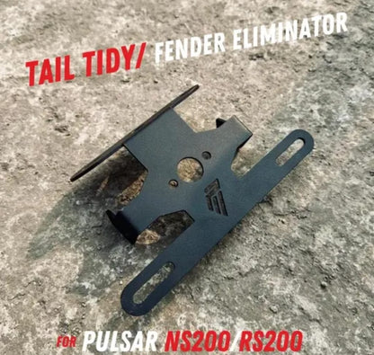Premium Tail Tidy/Fender Eliminator Compatible for Both NS200/RS200 Bike Tail Tidy Mild Steel Strong Built
