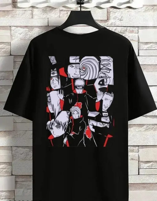 MENS ANIME FIVE SLEEVE PRINTED TSHIRT