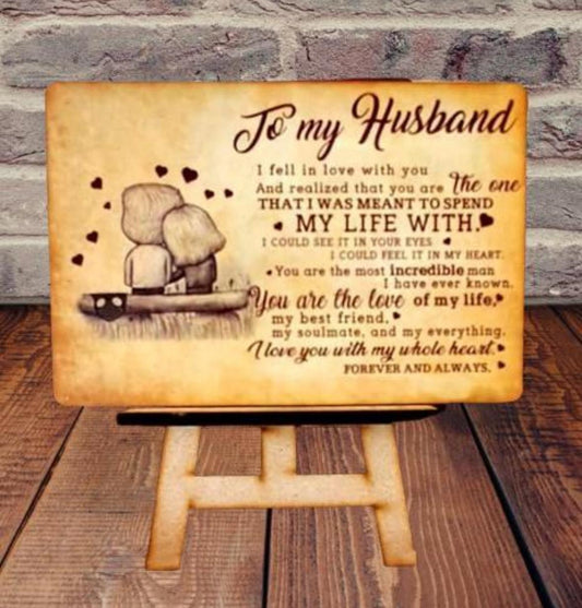 Perfect gift option for your better half to express that he deserve the best in life , Celebrate your love moments like valentines / anniversary / birthday/ or any of your special day with our amazing collection of love words framed in wooden piece .