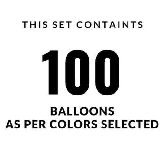 Metallic Balloons 100 Pcs Purple And White (Pack Of 100)