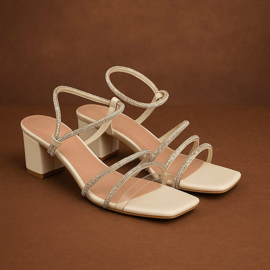 White TP Women Heels