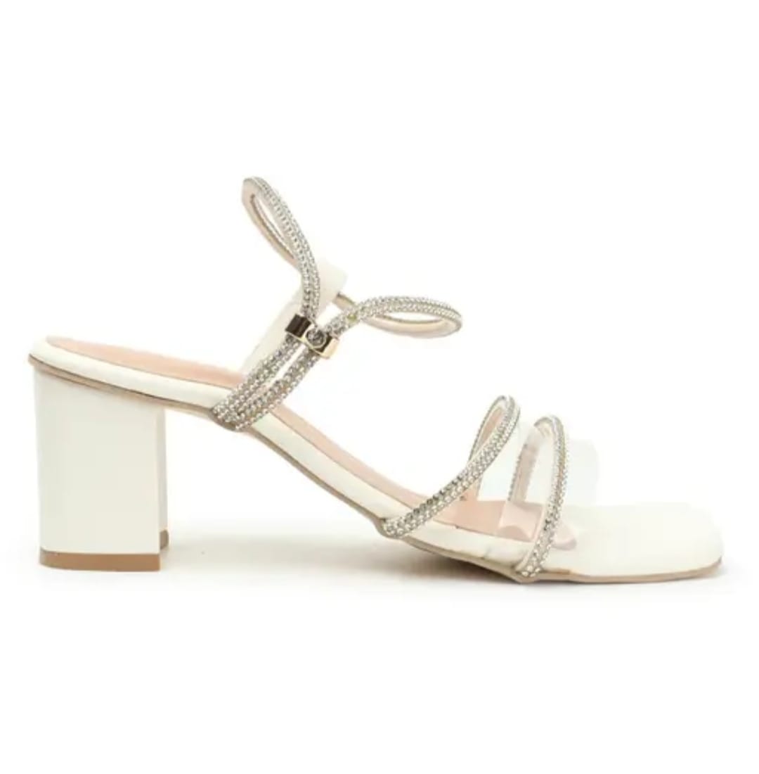 White TP Women Heels