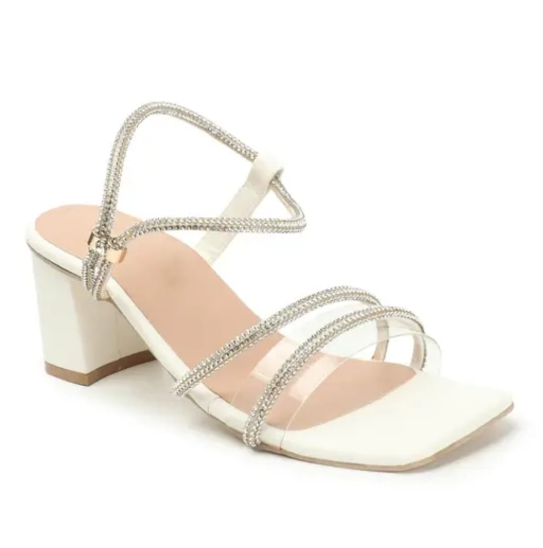 White TP Women Heels
