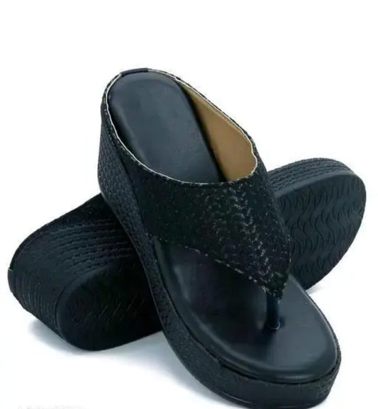 Synthetic Heel Sandals