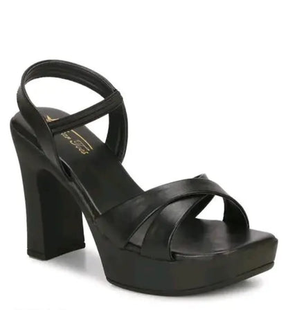 Leather Heel Sandals