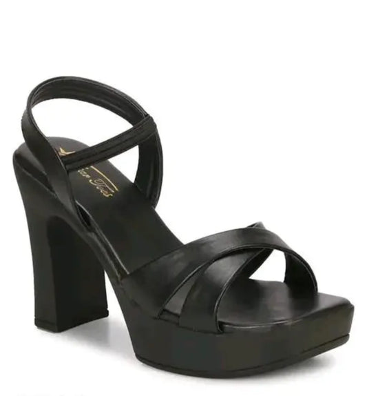 Leather Heel Sandals