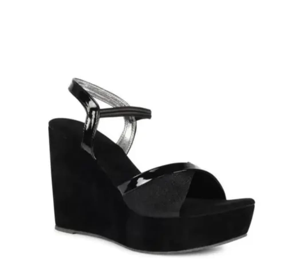 Nubuck Wedge Sandals
