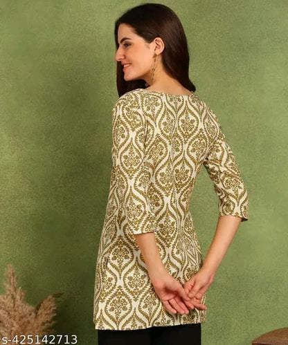 New Ethnic 4 You Straight Short Kurta for Girls and Women